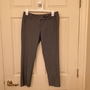 Ann Taylor loft black and white gingham ankle pants - size 2P